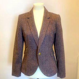 Brown Herringbone H&M Blazer